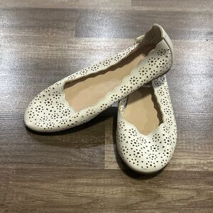 White sandals